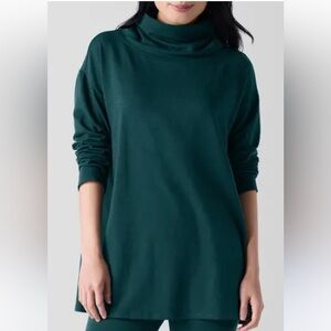 J Jill emerald green cowl neck tunic top 2X NWT